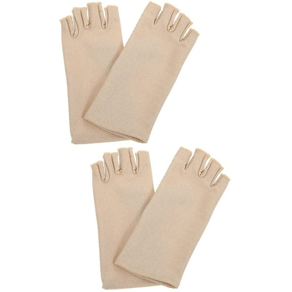 2 Pairs Women's Thin Gloves Mittens Anti UV Gloves Women Driving Gloves Sunblock Driving Gloves Gloves Fingerless Miss