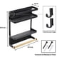 thumbnail image 5 of Estante Organizador Magnético para Especias, Especiero para Cocina con Soportes de Papel y 2 Ganchos Extraíble, Organizador de Cocina con Iman para Refrigerador, Lavadoras, Repisas para Cocina, 5 of 8