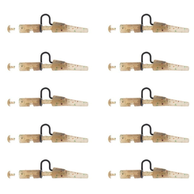 10 Piezas De Clips De Y Goma De Co Heavy Duty Clip De De Seguridad Ligero Robusto Robusto Resistente A Corrosión DYNWAVEMX Clips de plomo de pesca de carpa
