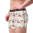 thumbnail image 2 of Lsque Retro bows Pattern Men’s Total Support Pouch Boxer Briefs, X-Temp Cooling, Moisture-Wicking Underwear, Regular, Long-leg and Trunk-XX-Large, 2 of 5