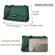 thumbnail image 3 of Bolso bandolera Gladdon de piel sintética verde acolchado para mujer, 3 of 6