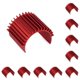 thumbnail image 2 of Vogacara motor disipador de calor aletas de enfriamiento aleación motor eléctrico RC coche camión dispositivos con buena conductividad térmica juguete Rojo 10piezas Vogacara CBP204575, 2 of 4