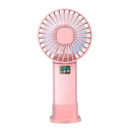 

Pebbuoy Mini Handheld Fan 3 Speed Adjustable Strong Wind USB Rechargeable Mute Summer Home Outdoor Travel Portable Personal Cooling Fan