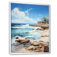 thumbnail image 2 of Designart "Seashore Remembrance II" Beach Floater Framed Wall Art Prints, 2 of 5