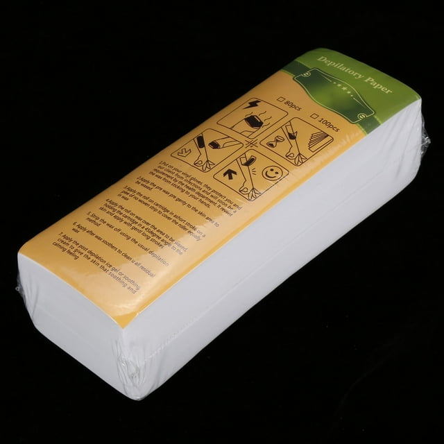 Papel Encerado Depiladora No Tejida Ccdes 100 Hojas Bolsa Pierna Brazo Axila