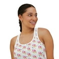 thumbnail image 6 of Colorful Butterflies Dots Racerback Tank Top Fitness Fashion Tank Tops, 6 of 6