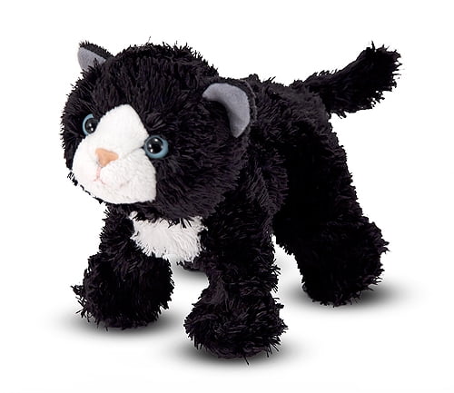 stuffed black kitten