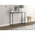 thumbnail image 1 of Safdie & Co. Console Table 31L Glass Black Metal, 1 of 4
