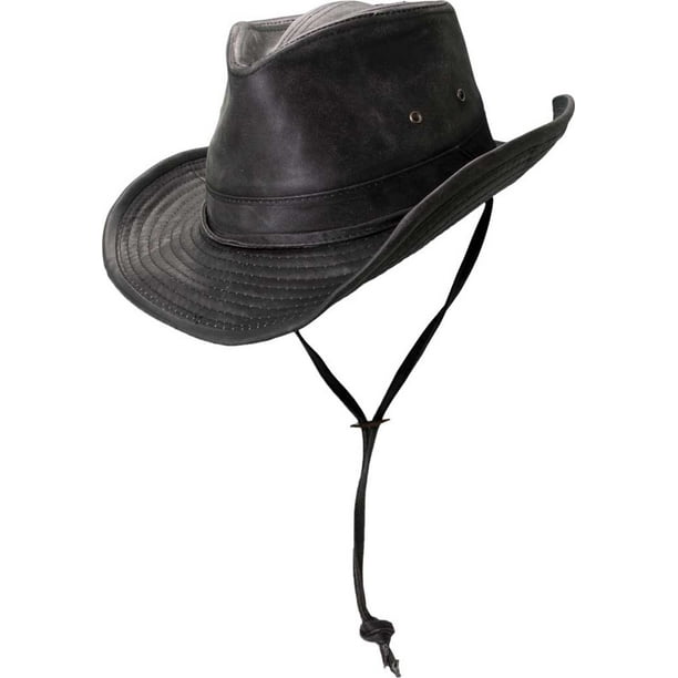 dorfman-pacific - dpc outdoor design men's weathered outback hat black ...
