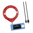 thumbnail image 1 of Mini radiodifusión SI4732 con buena recepción, conector para auriculares y antena de bucle Rojo azul, 1 of 9