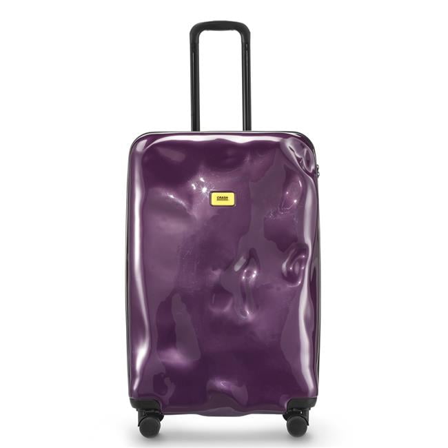 large purple suitcase