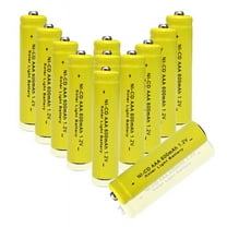 GEILIENERGY Solar Light Batteries AAA NiCd AAA 1.2V 600mAh Triple A Rechargeable Batteries for Solar Lamp Garden Lights (Pack of 12)