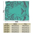 thumbnail image 4 of XMXY Fleece Throw Blanket for Couch, Tiger Texture Pattern Green Black Lightweight Plush Fuzzy Cozy Soft Bed Blankets and Throws for Sofa, 80"x60" inches, 4 of 8