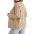 thumbnail image 5 of Fantaslook Knit Cardigan for Women Long Sleeve Open Front Sweaters Button Down Tops Casual Trendy Fall Outfits, 5 of 10