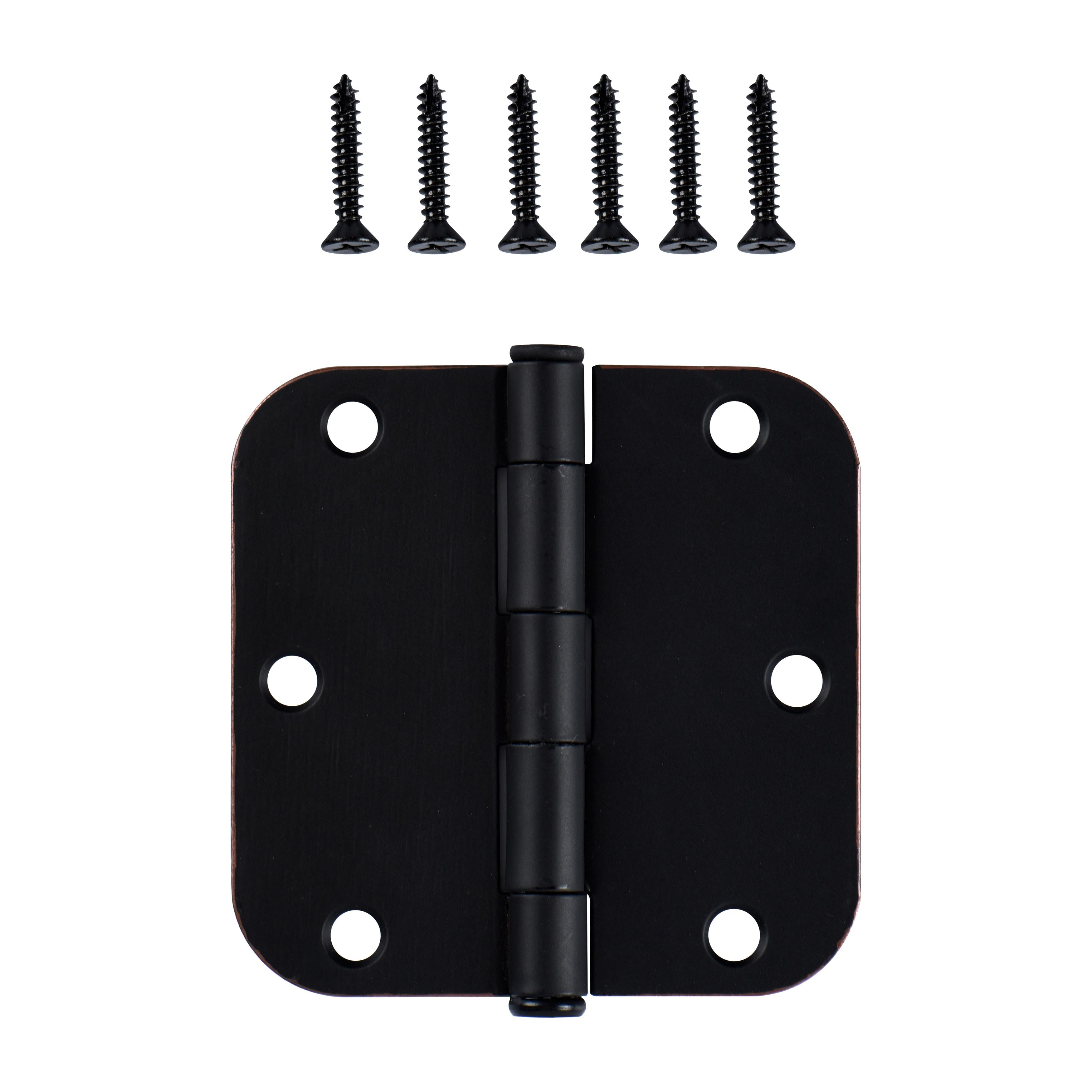 (2 pack) Hyper Tough 3-1/2 in. x 5/8 in. New Oil Rubbed Bronze Squeak-Free Door Hinge, 3-Pack