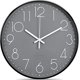 thumbnail image 2 of Reloj de pared analógico YUANXCMXG silencioso 30 cm Negro y gris, 2 of 3