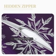 thumbnail image 5 of Bingfone Decorative Pillow Covers 16"X16" Snowflake Gradient Purple Couch Pillow Cases Modern Farmhouse Covers For Couch Sofa Bed, 5 of 9