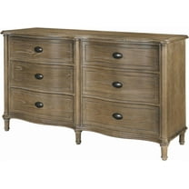 Traditional Six-Drawer Cedar Dresser – Studio Finish