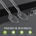 thumbnail image 2 of GPED 360 Count Clear Plastic Spoons, 6.8" Extra Heavy Duty Disposable Spoons, Heat Resistant & BPA Free Disposable Silverware, Clear Spoons for Party Supply, 2 of 7