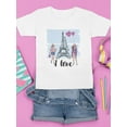 thumbnail image 3 of Love Paris T-Shirt Juniors -SPIdeals Designs,  Large, 3 of 4