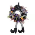thumbnail image 1 of SSBSM Halloween Wreath Eye-catching Fadeless Faux Silk Flower Artificial Halloween Garlands Decor for Home, 1 of 8