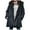 Blue, variant on Women's Coat Reversible Sherpa Fuzzy Winter Puffer Jacket Blue, L