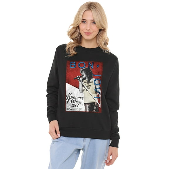 Bon Jovi 86 Tour Women's Crew Sweatshirt