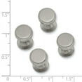 thumbnail image 2 of Rhodium-plated Four Piece Florentine Beaded Tuxedo Studs KW591, 2 of 2