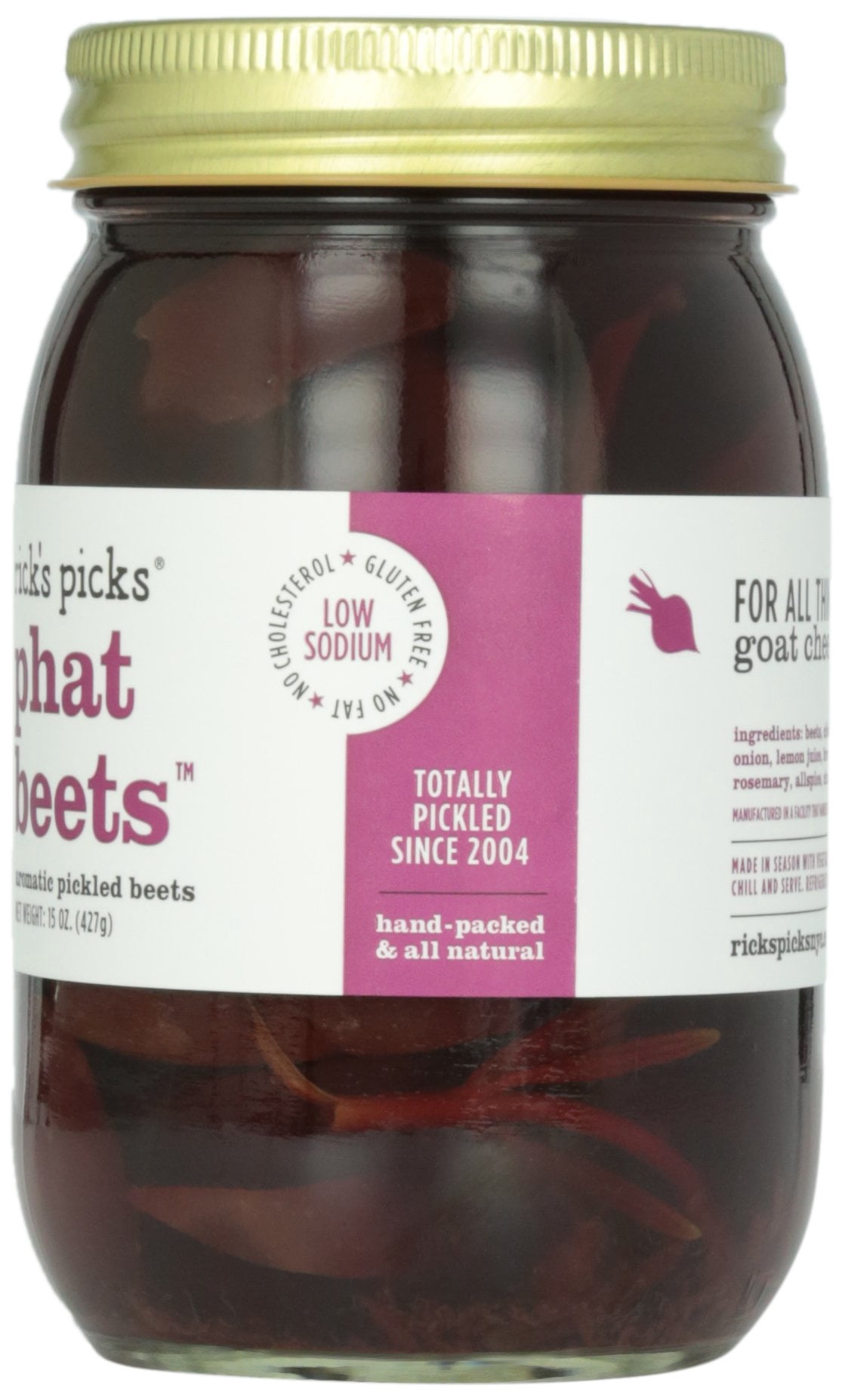 Rick's Picks Phat Beets, Aromatic Pickled KKS1&nbsp;Beets, 15 oz