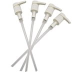 White Dispenser Pump for Lotion, Shampoo or Lotion fits 1 Liter or 32 oz Containers - 4 Pack