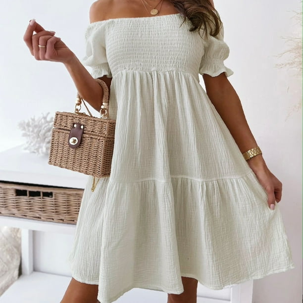 boho off the shoulder white dress Ethereal Ruffled Off Shoulder Lace Shimmery Tulle Boho Wedding Dress Nude Pink
