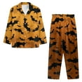thumbnail image 2 of SEANATIVE Chicken Butterfly Pajama Pants Men 2 Piece Long Sleeve Top and Pants Loungewear Size 2XL Sleepwear Pajamas Set for Men Crew Neck Men Pajamas Set with Pockets, 2 of 6