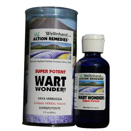 Wellinhand Action Remedies Wart Wonder - Super Potent - 2 fl oz