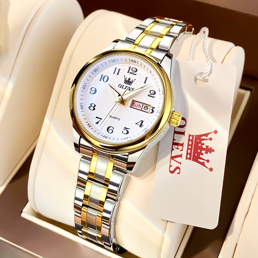 OLEVS Women's Analog Quartz Watch with Stainless Steel Band photo 2