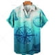 thumbnail image 2 of Camisa hawaiana retro unisex para hombre, camisa de talla grande, camisa retro con estampado 3D de velero y brújula marina, camisetas holgadas de manga corta para hombre, 2 of 5