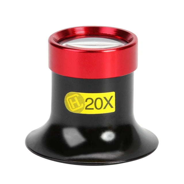 Lupa de cristal 20X, herramientas de reparación de joyas, Kit de lupa para gafas