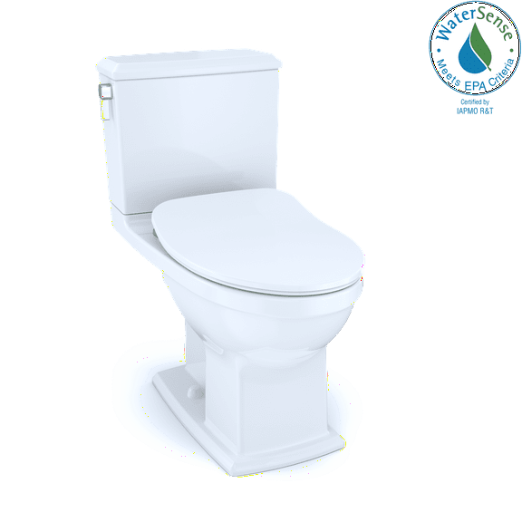 TOTO MS494234CEMFG#01 Connelly Two-Piece Elongated Dual Flush 1.28 and 0.9 GPF Toilet with CeFiONtect