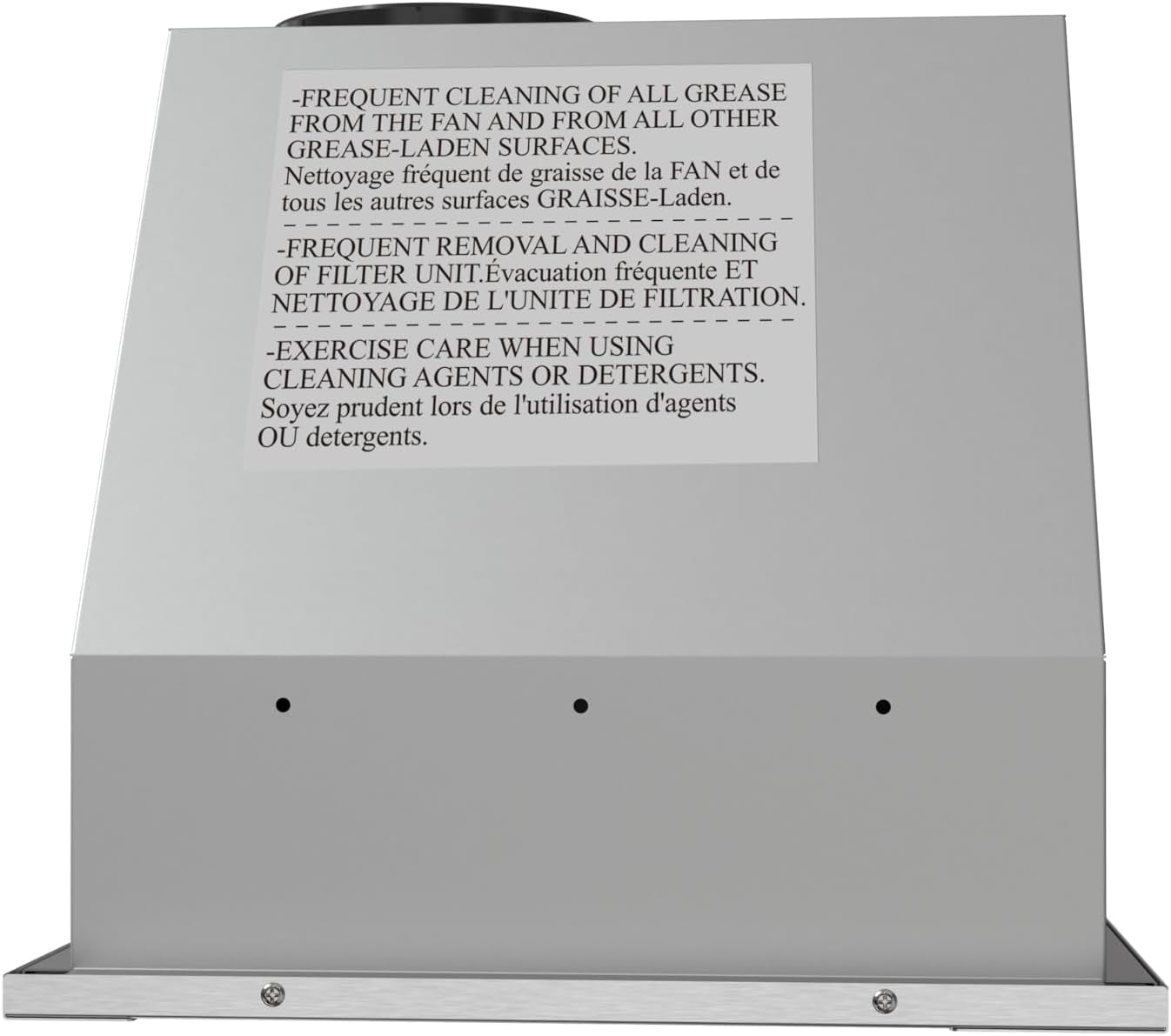 Streamline 34 in. Pescara Ducted Insert 350 CFM Range Hood in Brushed Stainless Steel with Baffle Filters, Electronic Button Control, LED Light