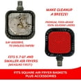 thumbnail image 3 of Les Doublures Réutilisables Originales pour Friteuse à Air Chaud – Carrées, Accessoires de Friteuse Alimentaire, Lot de 2, 3 of 8