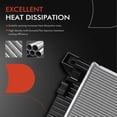 thumbnail image 5 of A-Premium Engine Coolant Radiator Assembly with Transmission Oil Cooler Compatible with Ford F-150 2015 2016 2017 2018 2019 2020, Automatic Transmission, Replace# FO3010334, HL3Z8005C, 5 of 9
