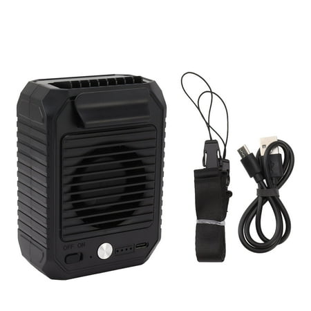 

Portable Waist Fan with USB 3 Speeds and 10 000mAh Rechargeable Battery Hands-Free Belt Clip Design for Fishing Gardening and Climbing