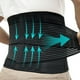 thumbnail image 1 of Faja de soporte lumbar TESETON para mujeres y hombres, alivia el dolor lumbar, con 8 huesos de refuerzo, control abdominal, 03 negro-M, 1 of 5