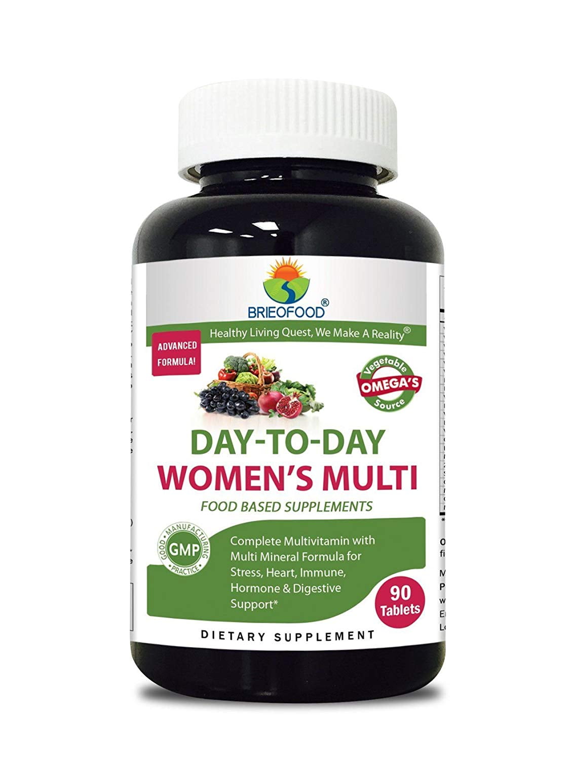 Briofood 614604 Day-To-Day Womens MultiVitamin - 90 Tablets