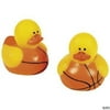Mini Basketball Rubber Ducks - Party Favors - 24 Pieces
