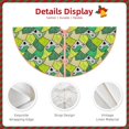 thumbnail image 3 of Fotbe Cartoon Koala Bear and Leaf Pattern Christmas Tree Skirt, Tree Skirts Plush Christmas Decorations, Christmas Tree Skirts Xmas Decorations Holiday Party Decor-48", 3 of 6