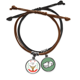 thumbnail image 1 of Pulsera de cuero Unbranded Festival de Navidad patrón de ciervos, 1 of 2