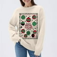 thumbnail image 2 of Byworldtasic Christmas Sweatshirts for Women Casual Long Sleeve Round-Neck Top Knit Pullover Sweater, 2 of 6