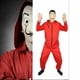thumbnail image 2 of Disfraces de Halloween de Paper Money House, cosplay de Dali Len, cosplay para niños adultos, máscara de payaso para Halloween, 2 of 5
