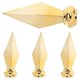 thumbnail image 5 of Flagpole Toppers Aluminum Alloy Golden Color For Hotel Office Outdoor Decoration 4Pcs, 5 of 5