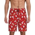 thumbnail image 3 of Lsque Christmas Santa Cartoon Snowman A Mens Sleep Pajama Shorts,Short Pajama Pants, Cotton Ultra-Soft Knit-XX-Large, 3 of 9